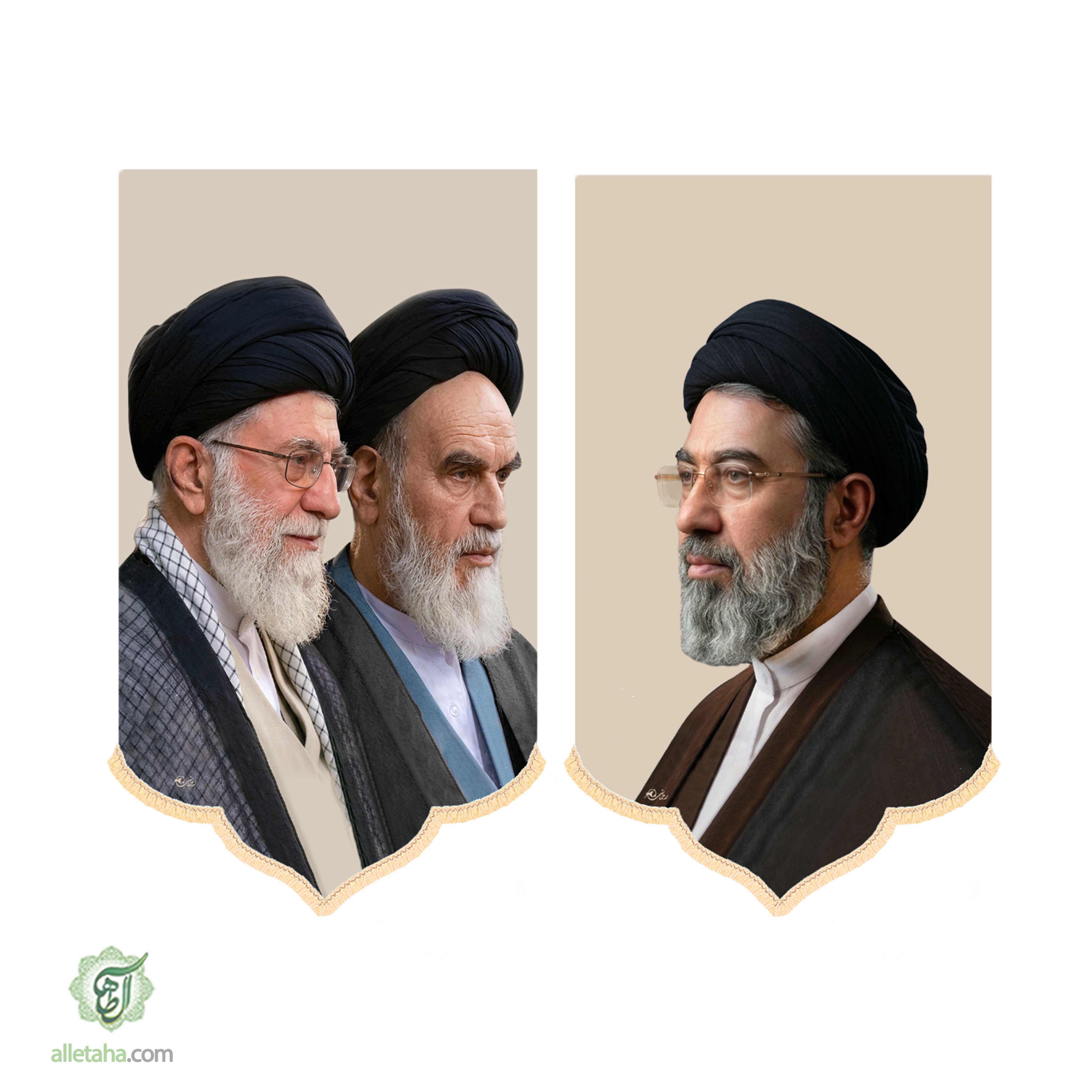 عکس شماره 1 کتیبه آیفونی جفتی رهبری ابعاد20*40کد1305