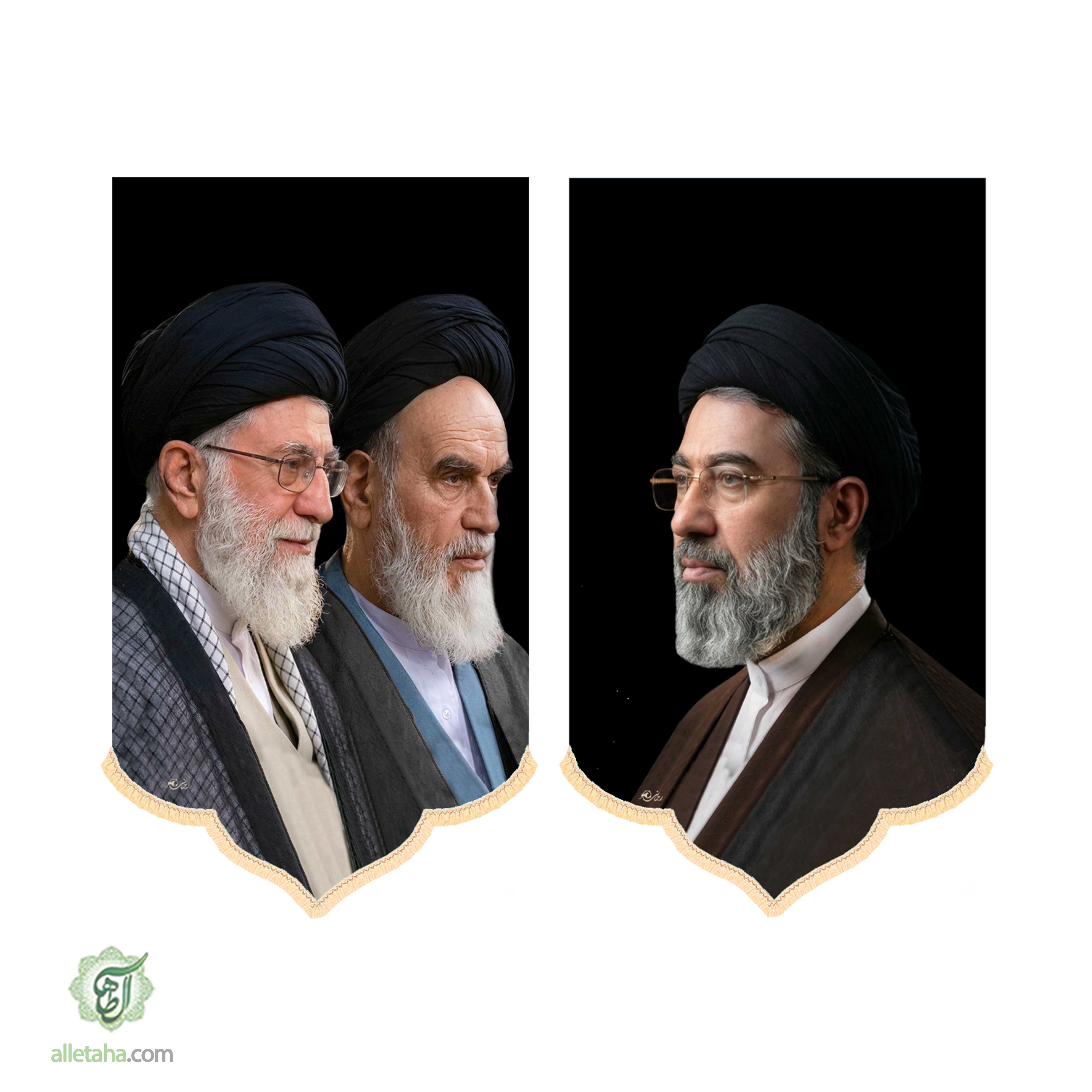 کتیبه آیفونی جفتی رهبری ابعاد20*40کد1305