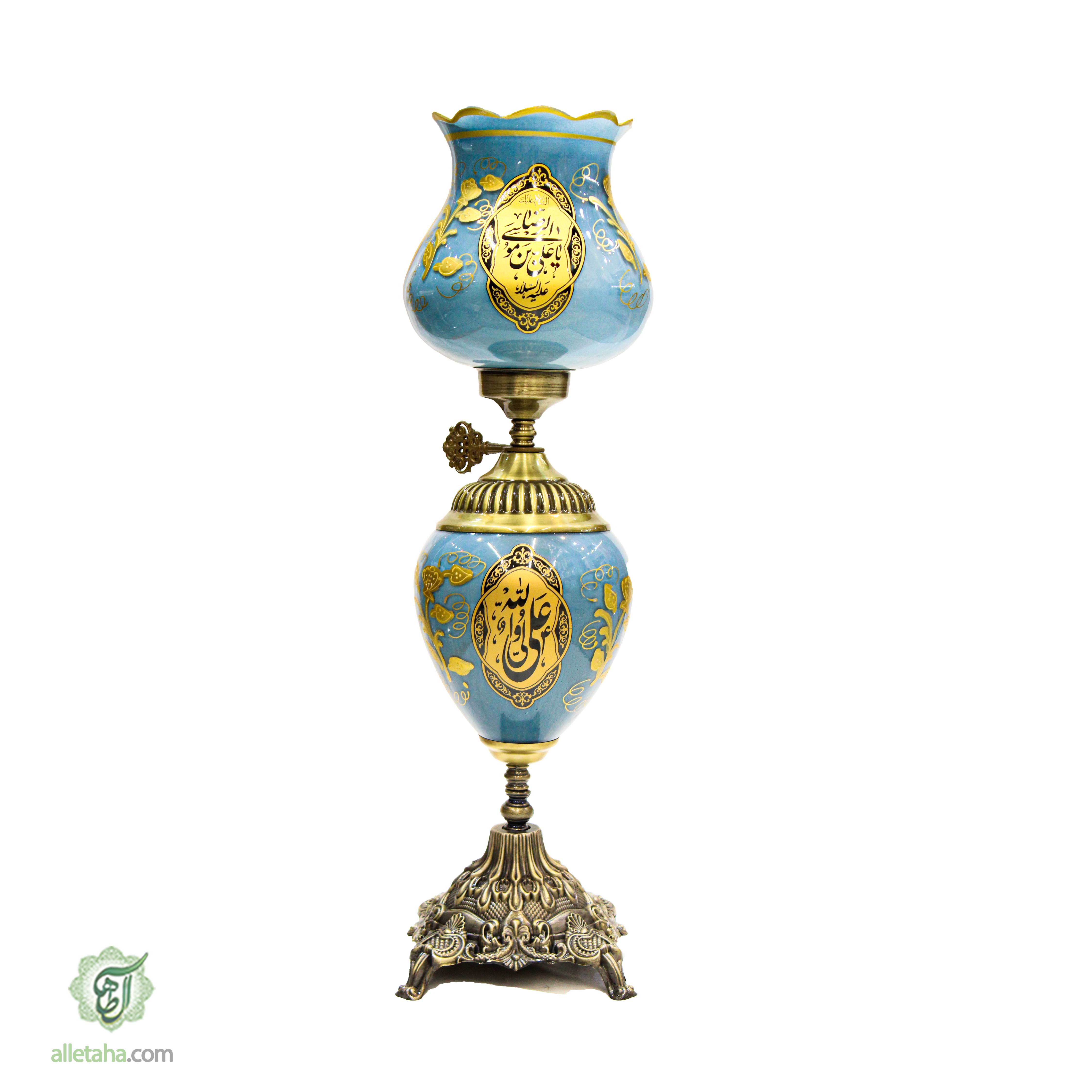 عکس شماره 4 لاله چراغ برنزی با ارتفاع60 سانتی متر کد1118