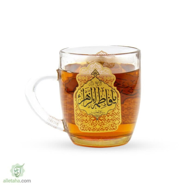 دسکتاپ ماگ گل ضریح شفاف حضرت فاطمه و امام حسن (ع)